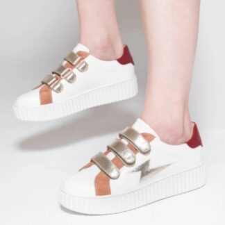 Sneakers VANESSA WU blanches scratchs or