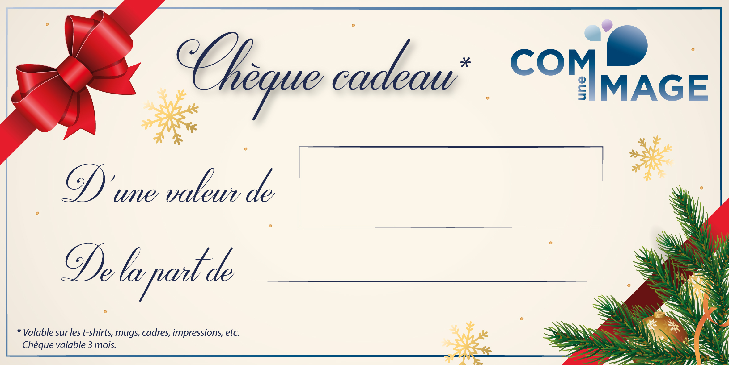 Bons cadeaux Com' Une Image