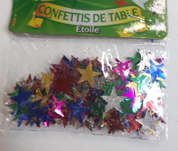 Confettis de table étoiles