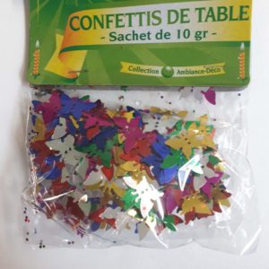 Confettis de table papillons