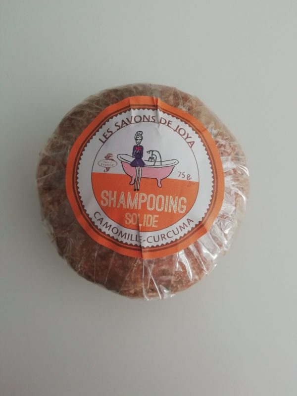 SHAMPOING SOLIDE CAMOMILLE CURCUMA - Les savons de Joya