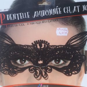 Loup dentelle chat noir