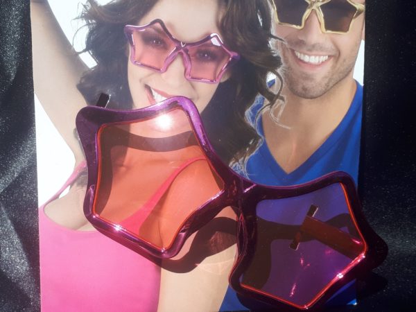 Lunettes étoiles roses