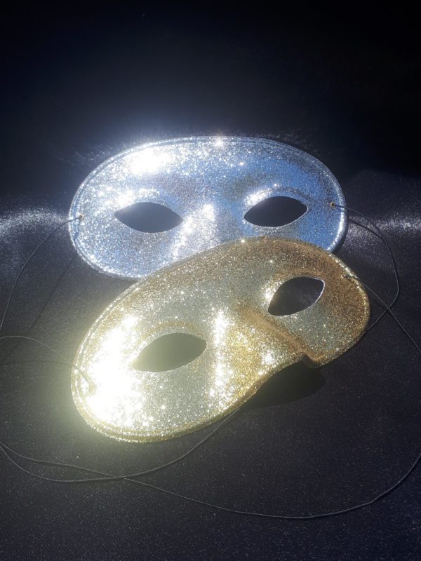 Masque domino pailleté