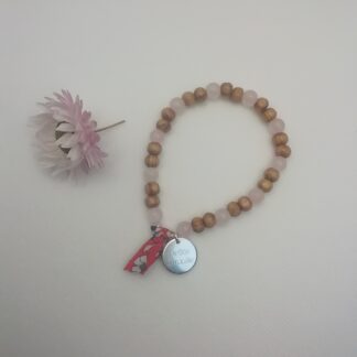 BRACELET ADULTES/ADOS QUARTZ ROSE