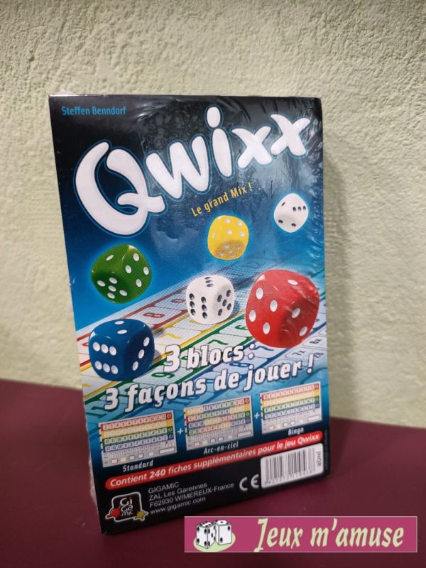 Qwixx Recharge et extensions