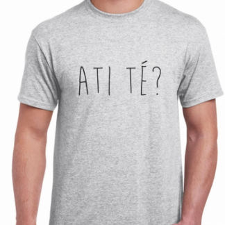 T-shirt Homme gris " A ti té"