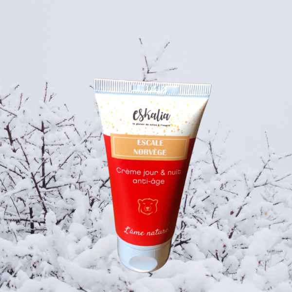 Crème nourrissante joue et nuit anti-âge visage Escale Norvège Eskalia