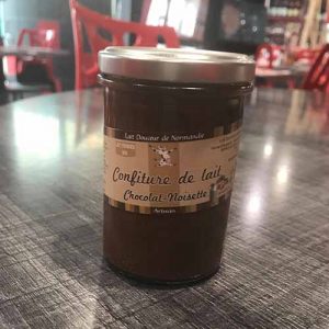 confiture de lait chocolat noisette