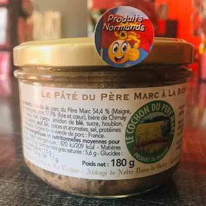 PÂTÉ DU PÈRE MARC À LA BIÈRE DE CHIMAY 180 GR