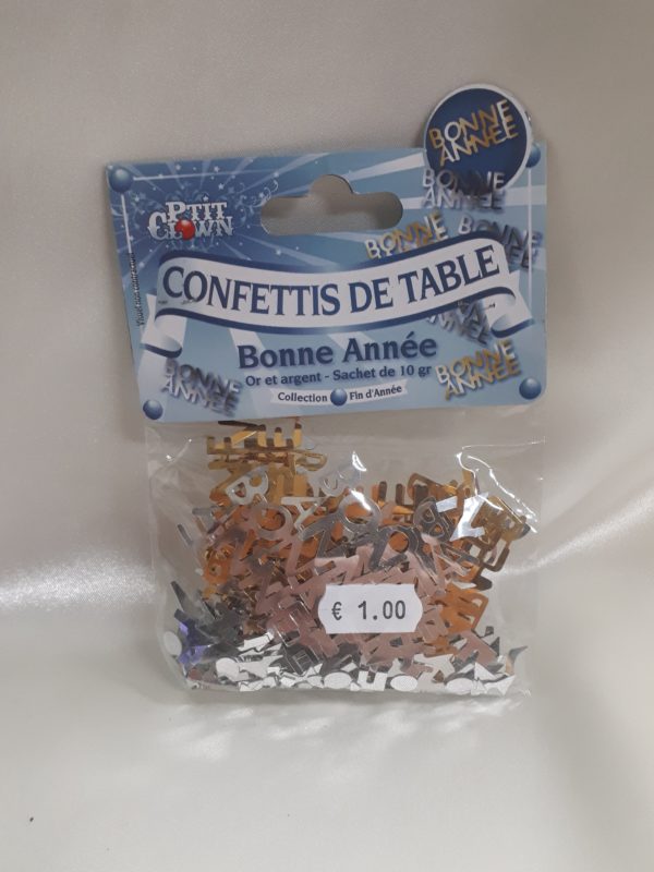 Confettis de table Bonne Année