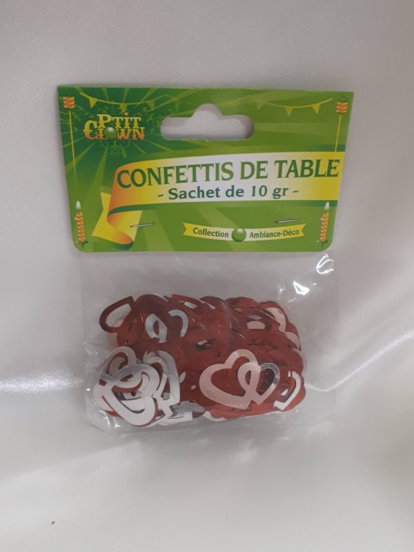 Confettis de table Cœur