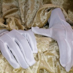 Gants blancs polyester