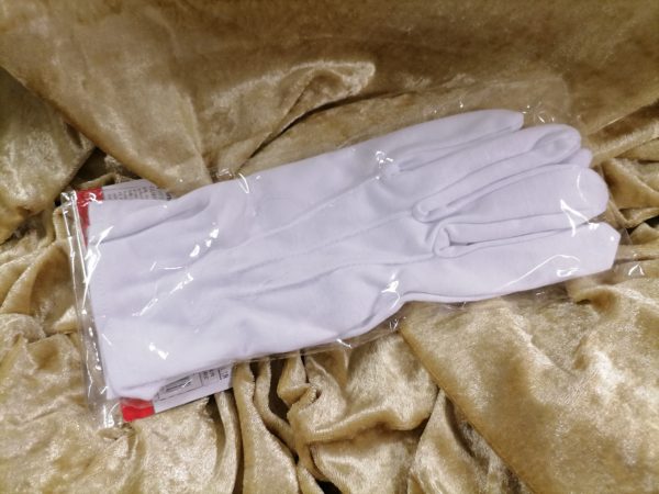 Gants blancs polyester professionnel