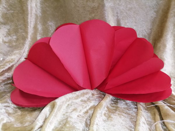 Guirlande cœur rouge