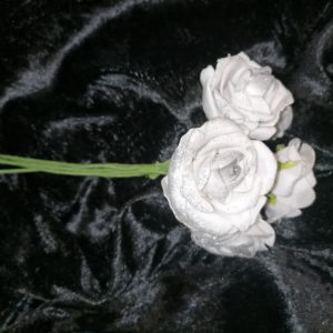 Bouquet de 5 roses pailletées