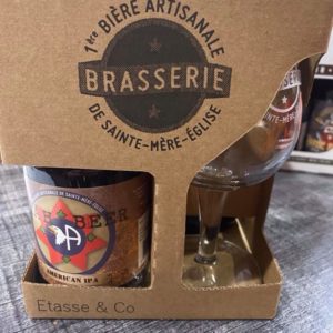 COFFRET 3 BIÈRES DE SAINTE MÈRE EGLISE + 1 VERRE