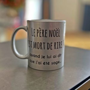 MUG DE NOËL ARGENTÉE