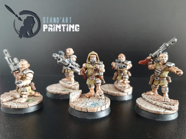 Figurines de gnomes sniper