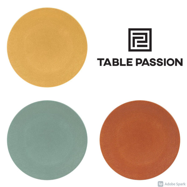 ASSIETTE PLATE GRÈS - VESUVIO (différents coloris)