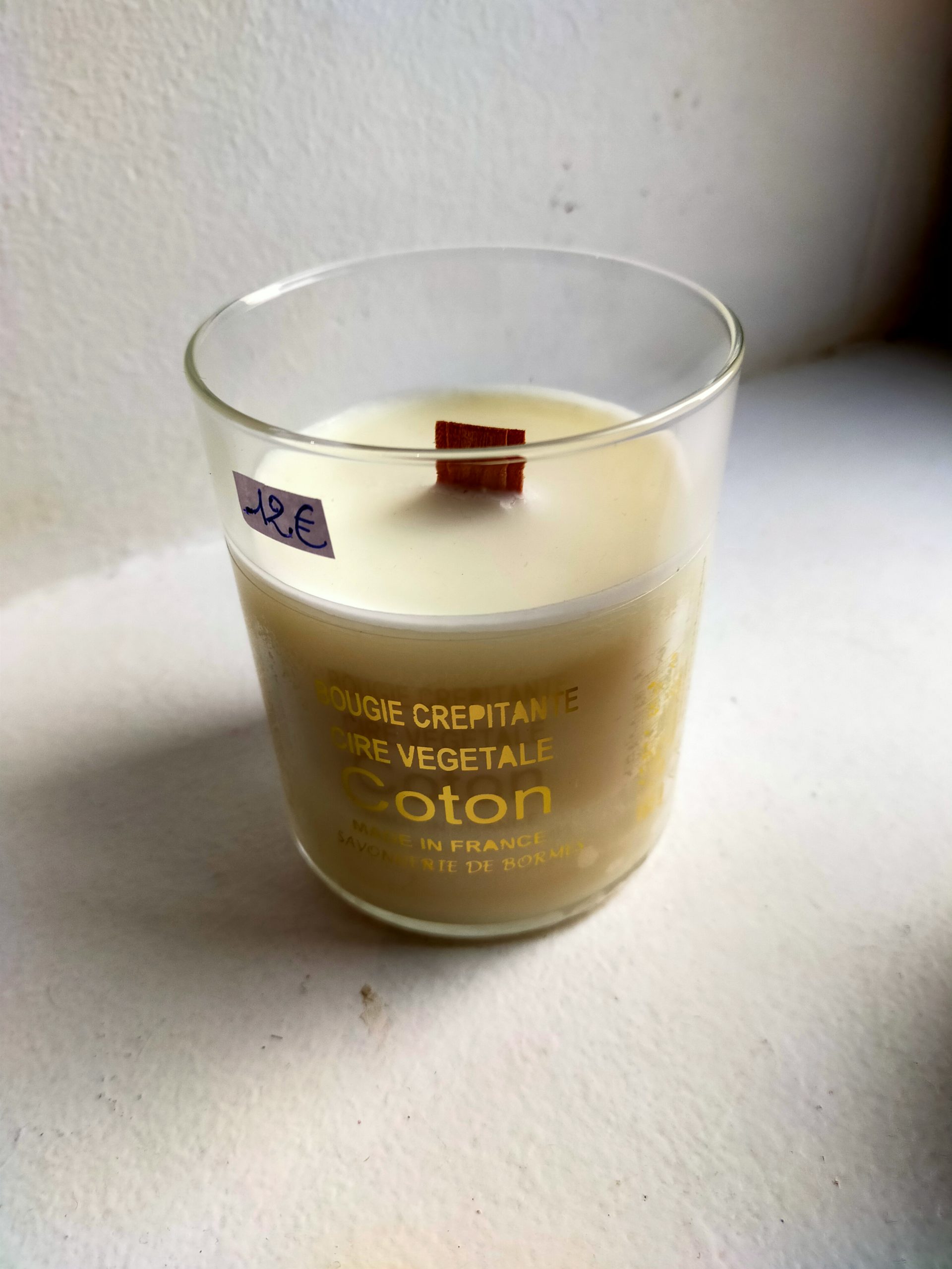 Bougie boule de coton