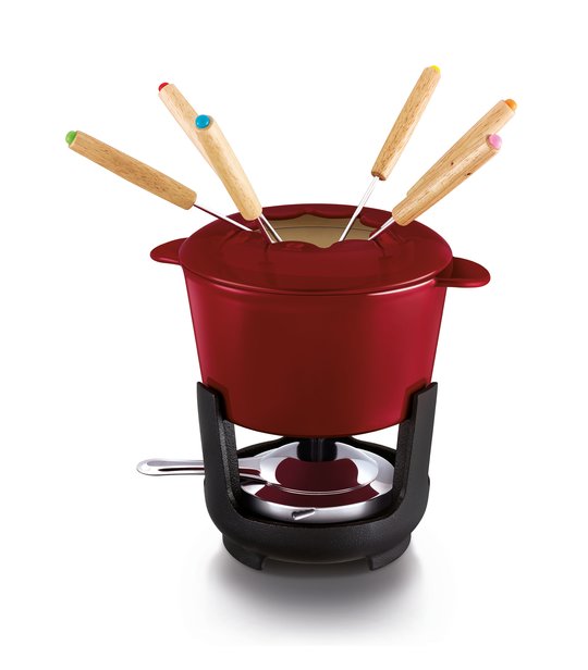 FONDUE : service a fondue rouge â Image 2