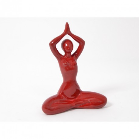 STATUE : femme rouge