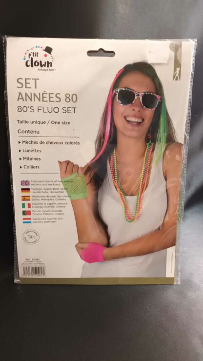 Set années 80 fluo